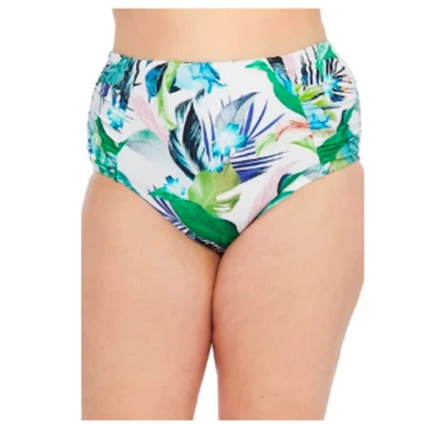 Parte inferior de bikini La Blanca $69 talla grande en el momento estampado cintura alta talla 16W Foto 1 de 4