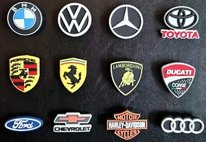 6 x CAR LOGO FERRARI LAMBO BMW FORD CROC JIBBITZ SHOE CHARM PARTY FAVOR - Picture 1 of 1
