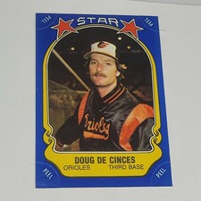 1981 Fleer Star Sticker Baseball #90 DOUG DeCINCES Orioles