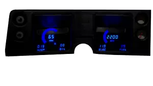 1968 Chevelle Digital Dash Panel Blue LED Gauges Made In The USA - Picture 1 of 11