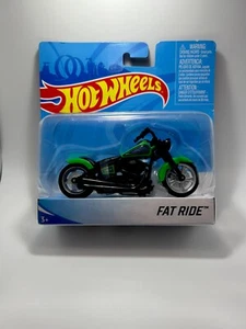 Hot Wheels 2017 Motorcycle Series Fat Ride 1/6 Green 2017 Moto - Picture 1 of 6