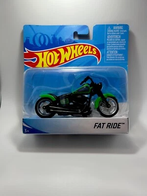 Hot Wheels 2017 серия мотоциклов Fat Ride 1/6 зеленый 2017 Moto - Изображение 1 из 4