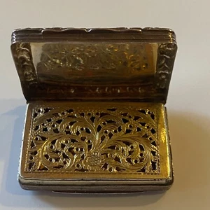 Antique English Francis Clark Sterling Silver Vinaigrette Box - Picture 1 of 6