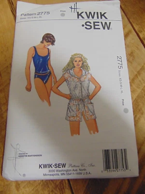 TANKINI Bathing Suit & Cover-up Miss XS-XL KWIK SEW 2775 UNCUT Sewing Pattern - Image 1 of 3