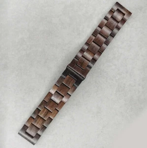 Wooden Replacement Watch Band Butterfly Clasp Quick Release Brown Strap #W002 - Picture 1 of 53