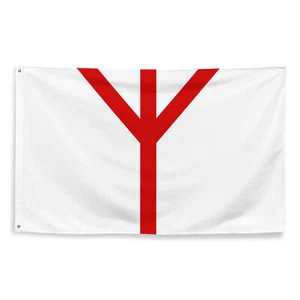 Heathen English Flag Asatru Pagan Saxon Runic Wiccan - Picture 1 of 1