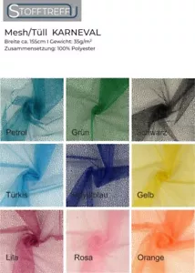 Tul/Malla Suave CARNAVAL Punteado Metro-50cm Pasos-apto para Disfraces - Imagen 1 de 10