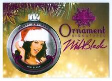 MIKI BLACK "PINK ORNAMENT AUTOGRAPH CARD" BENCHWARMER PAST & PRESENTS 2015