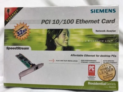 New Sealed Desktop Siemens Speedstream PCI 10/100 Ethernet Card - Image 1 of 4