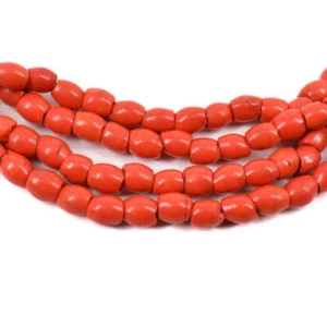 Baule Tamba Red Seed Bead Necklace - Picture 1 of 8