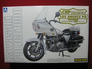 Kawasaki Los Angeles Police LAPD Aoshima 1/12 Scale Model Kit KZP Z1 KZ1000P - Picture 1 of 4