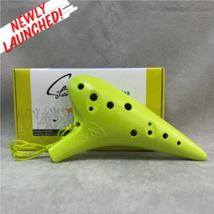 Focalink 12 Holes Alto C Green ABS Resin Ocarina - Easy to Learn & Great Gift! - Picture 1 of 3