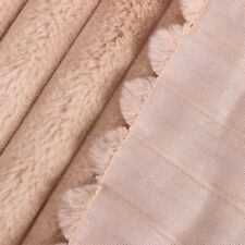 DIY Thread Plush Faux Fur Fabric Ribbed for Apparel Cushion Cover Sew By Metre