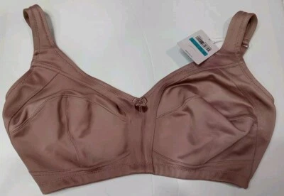 Sujetador Delimira Lila Púrpura Inalámbrico Sin Acolchado Minimizador Cobertura Completa Talla 38F  Foto 1 de 4