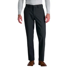 Pantalón de vestir Haggar Premium Flex para hombre, gris oscuro, 42 x 30 - Imagen 1 de 7
