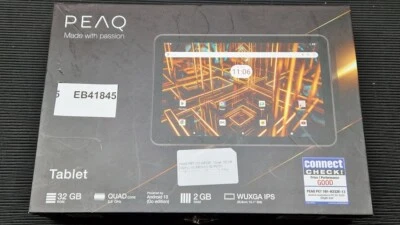 PEAQ Mascota 101-H232E Tableta Laboral Con Roto Pantalla Táctil Doesn'T Trabajo - Imagen 1 de 4