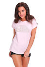 Sequins Casual Top with Cloche Hat Jeans Style Top Crew Neck Sizes 8-14 FB261