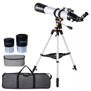 800mm Astronomical Telescope 90mm with Phone Adapter for Beginner Moon Watching - Picture 1 of 9