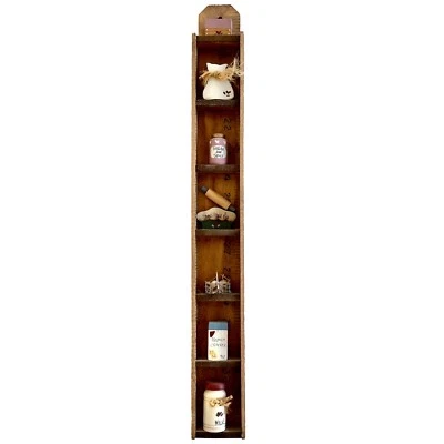 Cottagecore Curio Shelf Made from Rulers Includes Kitchen Knick Knacks - Image 1 of 4