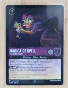 LORCANA INTO INKLANDS MAGICA DE SPELL THE MIDAS TOUCH SUPER RARE COLD FOIL 49 - Bild 1 von 1