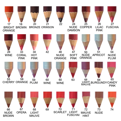 ✔✔ Pencil Shop Soft Lip Liners+ FREE EYEBROW Pencil Nude Red Brown Pink Plum