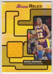 2007-08 Bowman Draft Picks & Stars Lakers Magic Johnson Game Used Relics Jersey - Picture 1 of 2