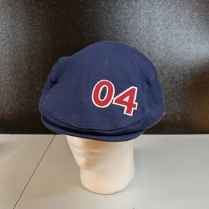 Roots Newsboy Cap Olympic USA Hat Flat Ivy Driving Cabby Golf Vintage Mens - Picture 1 of 8