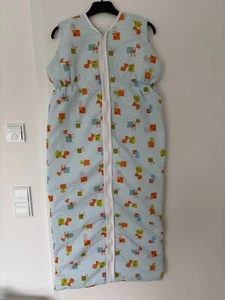 ODENWÄLDER Baby Nice wattierter Schlafsack, 120 cm, blau gemustert, Top - Bild 1 von 2