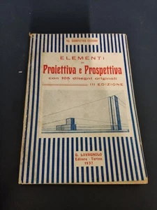 LIBRO ELEMENTI DI PROIETTIVA E PROSPETTIVA 105 DISEGNI CICOGNA LAVAGNOLO - Foto 1 di 5
