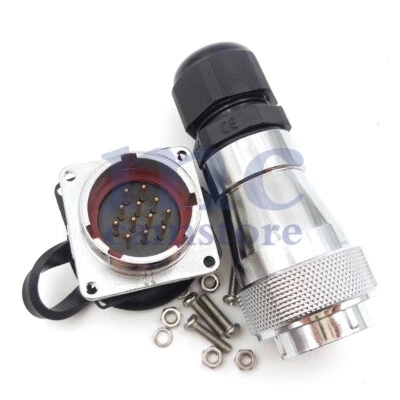 WS28 12 Pin 10A Industrial Cable Connector,Waterproof Connector IP67 Plug Socket - Image 1 of 4