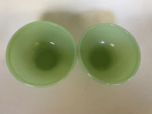 2 PCs Fire King Jadeite Restaurant Ware Chili Bowls - Picture 1 of 6