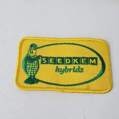De Colección Seedkem Híbridos Semillas Parche Logo Coser Camionero Sombrero Gorra de Béisbol Chaleco Abrigo Foto 1 de 4