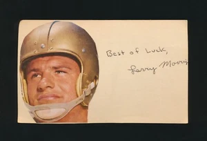 LARRY MORRIS (1955-1966 Rams, Bears, Falcons) -Autographed Index Card (d.2012) - Picture 1 of 2