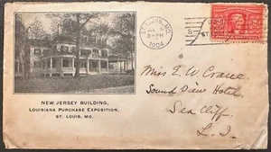 US #324 Worlds Fair St Louis (no.8) machine cancel 1904 New Jersey Building  *d - Picture 1 of 2