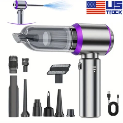 E-AUTOTECH 120W Cordless Handheld Vacuum Cleaner Portable Car Auto Home Wireless & Battery