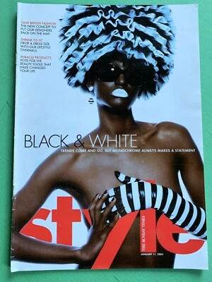 Sunday Times STYLE magazine 11-January-2004 Model Nadine Willis Emma Forbes (UK) - Image 1 of 2