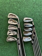 Lot of 10 Golf Irons and Wedges Cleveland Taylormade Callaway Titleist