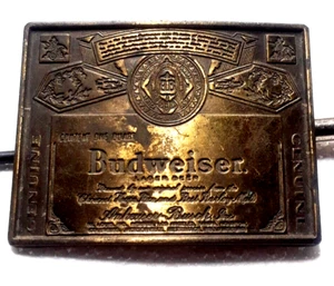Vintage BUDWEISER BRONZE GÜRTELSCHNALLE 70er Jahre gebraucht - Bild 1 von 1