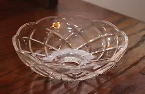 Vintage Chandelier Crystal Glass Bobeche 6" w/ Five Pins Replacement Lamp Parts - Picture 1 of 16