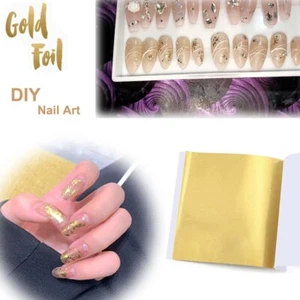 DIY Art Craft Paper Imitation Golds Sliver Coppers Leaf Leaves Sheet Foil Paper - Picture 1 of 23
