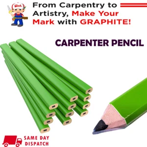 Lápiz de carpintero mediano fuerte para constructores de carpintería lápices de marcado de madera de plomo suave - Imagen 1 de 10