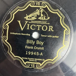 10" 78 RPM-Frank Crumit-Billy Boy/Grandfather's Clock/Victor 19945 - Picture 1 of 4