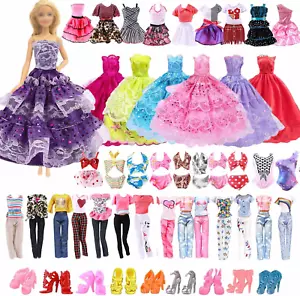 35 Pcs Doll Clothes and Accessories Set Compatible with Barbie , Doll Clothes - Picture 1 of 12