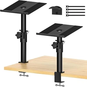 Desktop Speaker Stands, One Pair, for Studio Monitor Speaker Stands, Adjustable - Picture 1 of 7