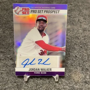 2021 Leaf Pro Set Metal Jordan Walker 1990 Auto Purple /25 Cardinals - Picture 1 of 2