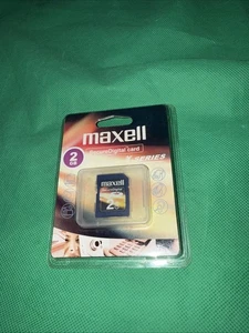 Maxell 2GB SD Memory Card Secure Digital Mobile Phones Cameras Camcorders - Picture 1 of 3