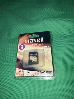 Maxell 2GB SD Memory Card Secure Digital Mobile Phones Cameras Camcorders - Image 1 of 3