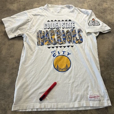 Golden State Warriors T-Shirt Mitchell Ness NBA I LOVE THIS GAME Men's Size M - Image 1 of 4