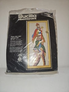Vintage Bucilla Three Wise Men Nadelspitzen-Set 60608 Crewel Garn 12 x 26 versiegelt - Bild 1 von 5