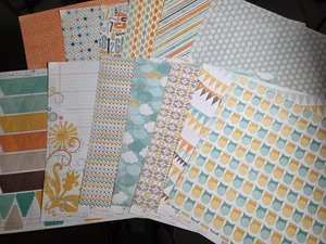 My Mind's Eye Fine and Dandy Open Stock True Blue Papiersammlung mit Aufklebern - Bild 1 von 7
